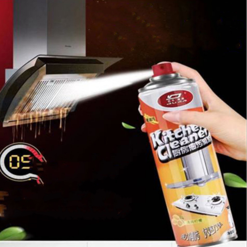 Spray to clean the stove